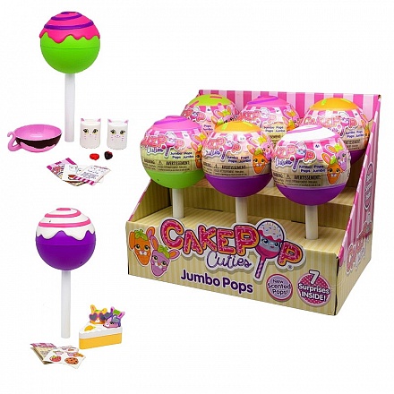 Игрушки из серии CakePop Cuties в индивидуальной капсуле Jumbo Pop Single, 4 вида 